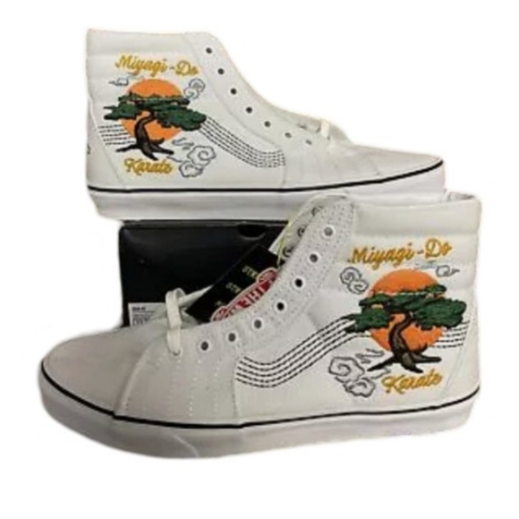 Vans Cobra Kai Limited Edition High Top Sneakers | White Size 8 - Picture 1 of 16